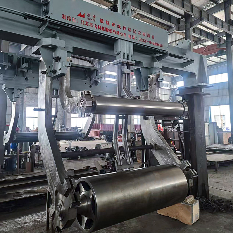 Galvanizleme hattı ve galvalum hattının lavabo rulosu ve stabilizatör ruloları ve kolları